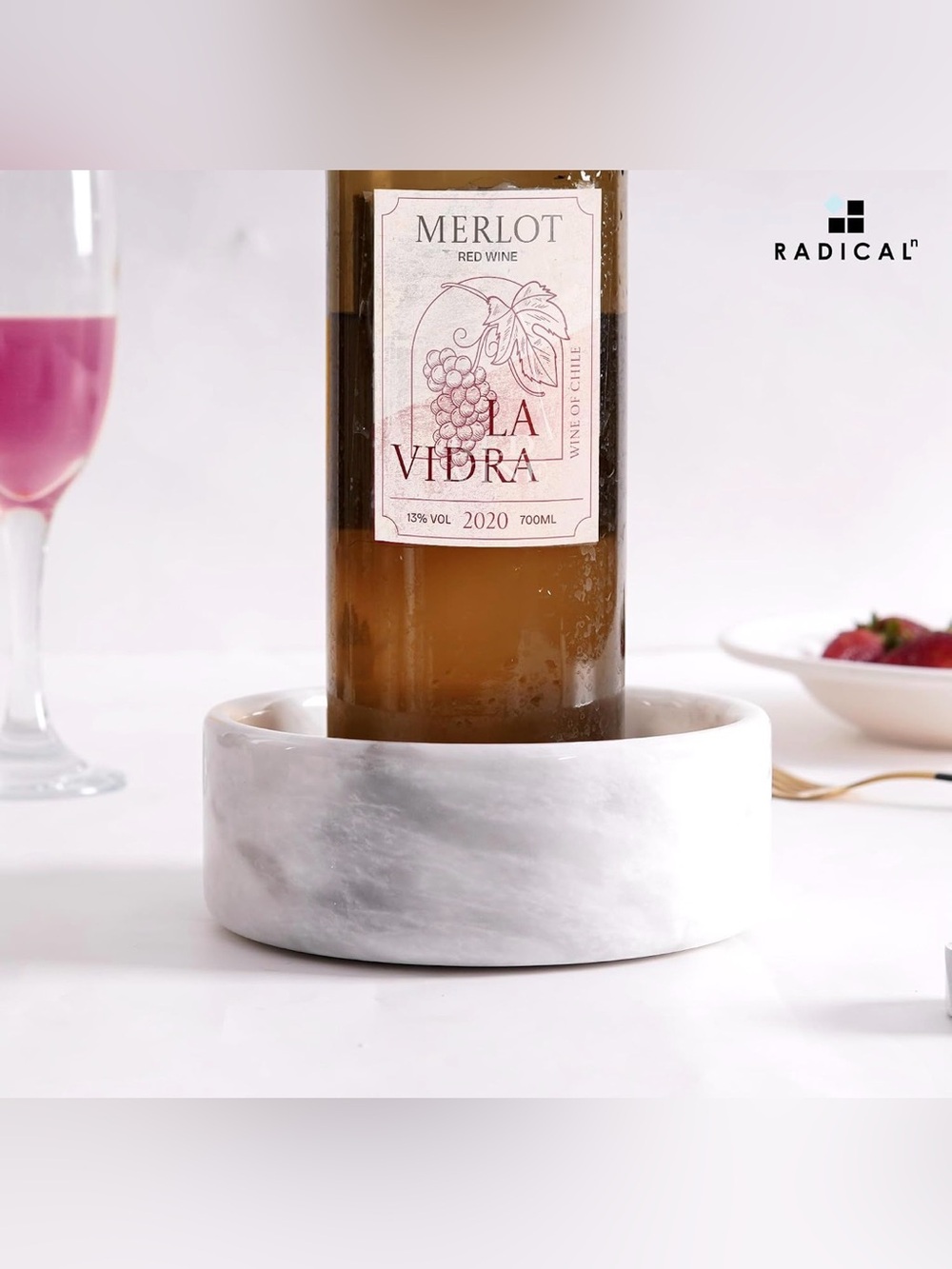 Radicaln Marble Wine Bottle Coaster